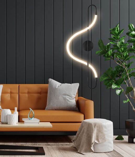 Lampa LED APP857-W LONG BLACK