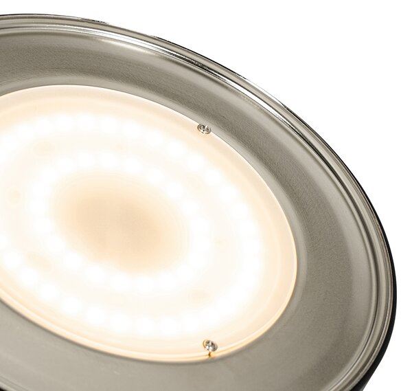 Lampă de podea din bronz cu LED și dimmer, cu lampă de citit - Kelso