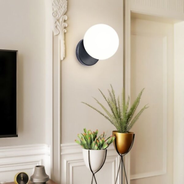 Lampă de perete sticlă Aurie APP949-1W