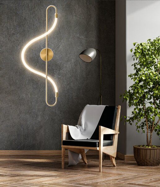 Lampa LED APP858-W Long Gold