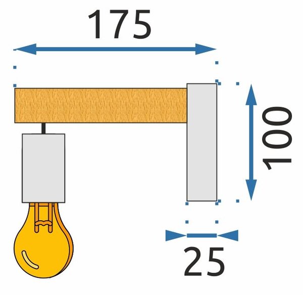 LAMPĂ APP972-1W LINE