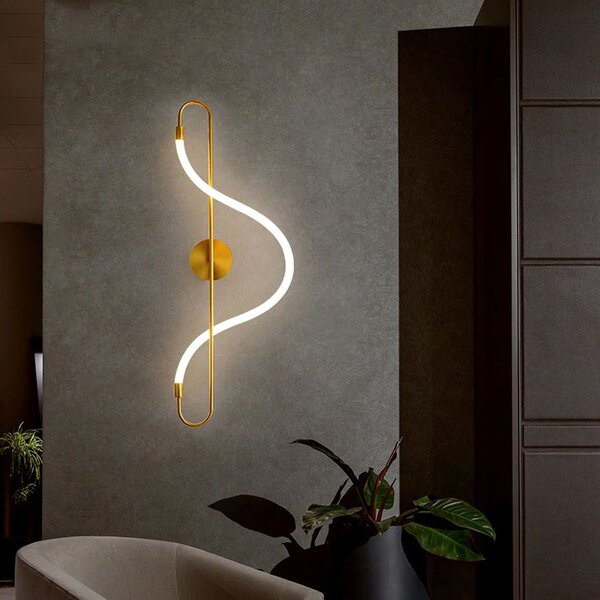 Lampa LED APP858-W Long Gold