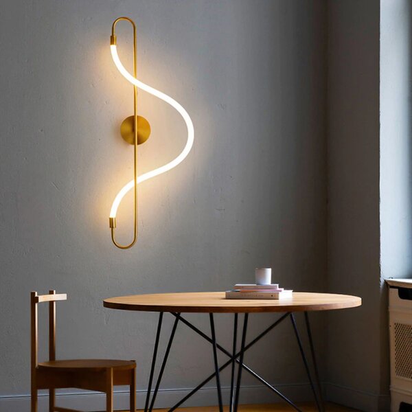 Lampa LED APP858-W Long Gold