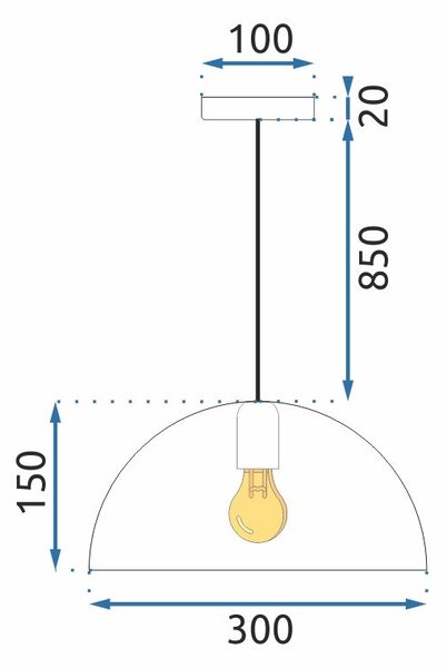 Lampa APP911-1CP Marble