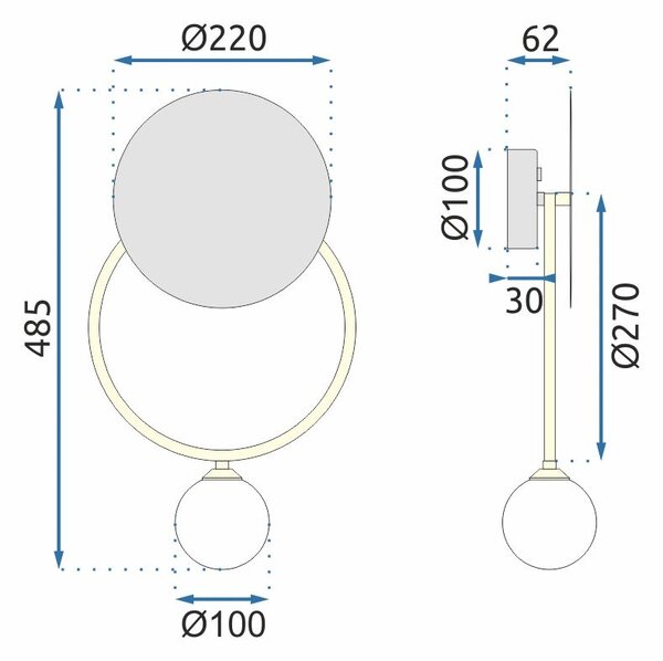 Lampa de perete APP923-1W