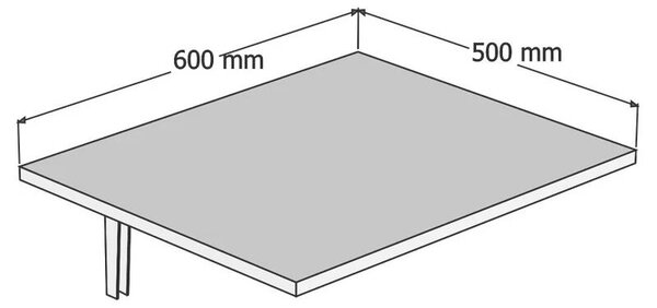 Masă de perete Nur White