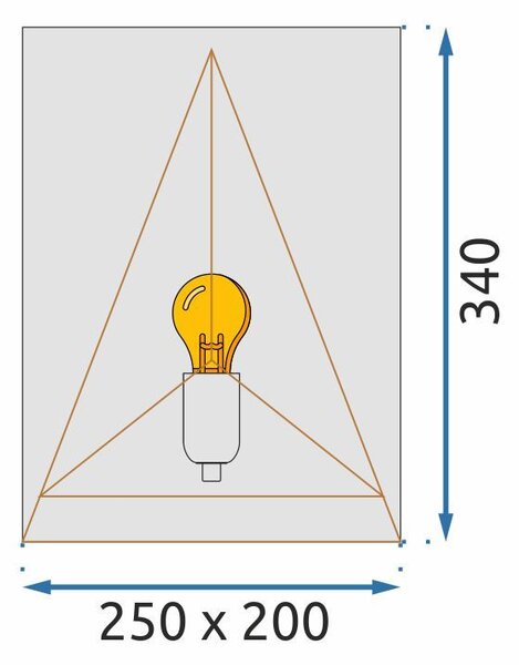 Lampă de perete sticlă App1095-1W Black