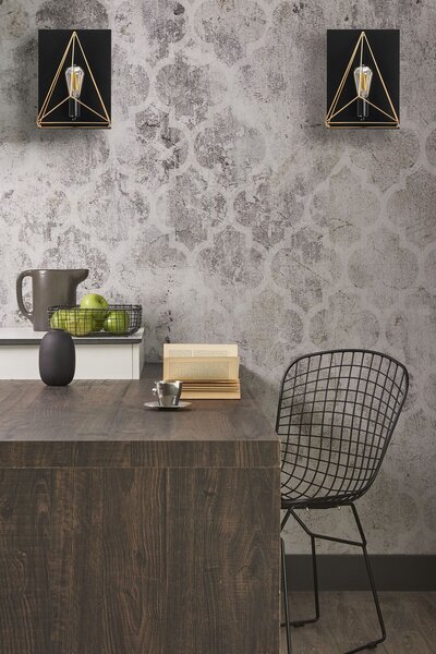 Lampă de perete sticlă App1095-1W Black