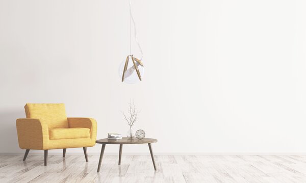 Lampa APP1089-1CP GOLD TRANSPARENT