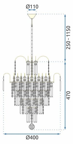 Lampa Gold 312358