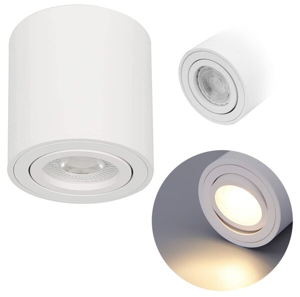 Toolight Toollight, lampă spot de tavan-perete 1xGU10 322117A, alb, OSW-08801