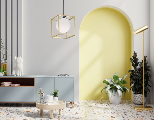 Lampă suspendată APP1165-1CP GOLD WHITE