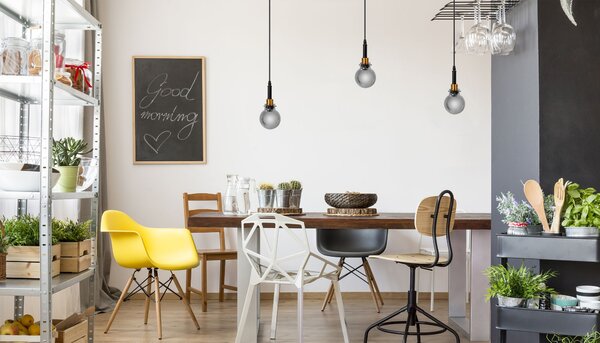Lampă suspendată APP1124-1CP Black Gold