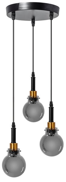 Lampă suspendată APP1125-3CP Black Gold