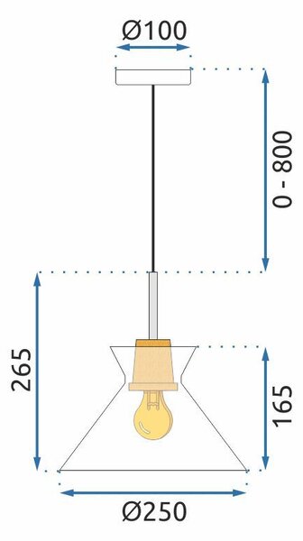 Lampă suspendată AAPP1183-1CP B