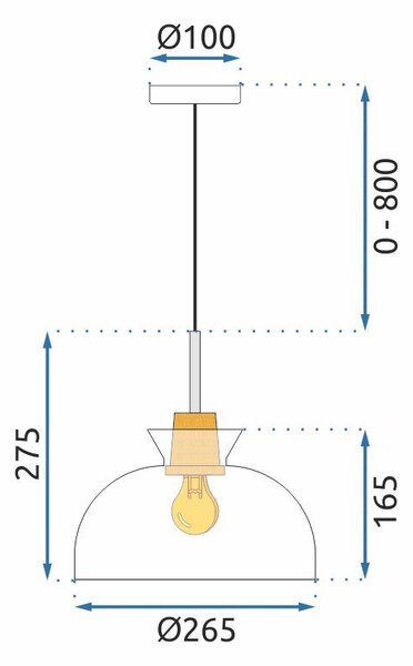 Lampă suspendată APP1184-1CP C