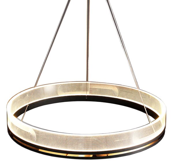 Lampă suspendată APP1192-CP Black Gold
