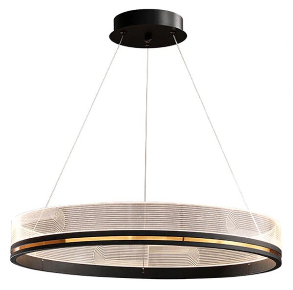 Lampă suspendată APP1192-CP Black Gold