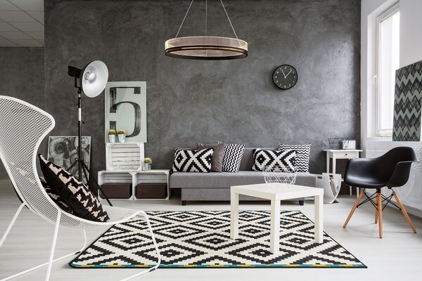 Lampă suspendată APP1192-CP Black Gold