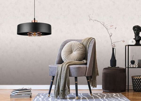 Lampă suspendată APP1246-1CP Black/Rose gold