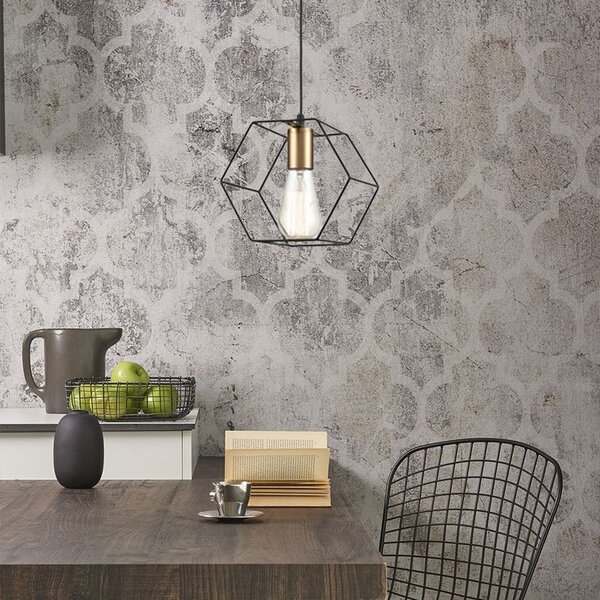 Lampă suspendată APP1131-1CP Black/gold