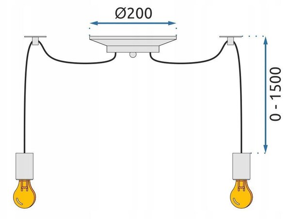Lampa Spider Rope 6