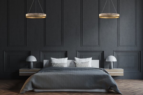 Lampă suspendată APP1189-CP Gold 40cm