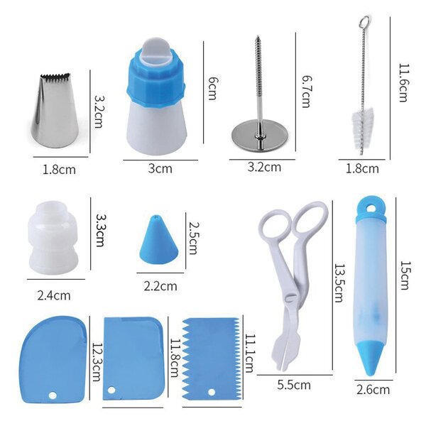 Set 66 de accesorii, ornamente pentru decorare torturi