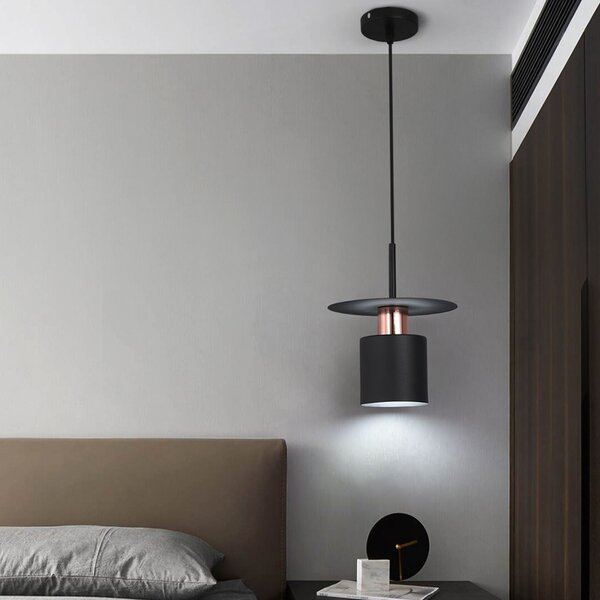 Lampă suspendată APP1145-1CP Black Rose Gold