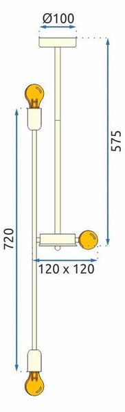 Lampă de tavan APP1115-6CP