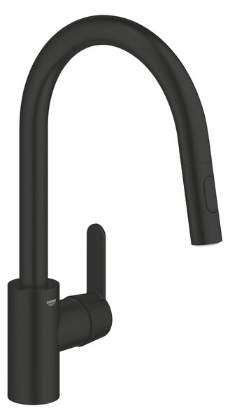 Grohe Get baterie bucătărie pe picior negru 314842431
