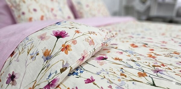Lenjerie de pat Cotton Pro 100% bumbac – imprimare digitală (Garden Bliss) - RALEX PUCIOASA