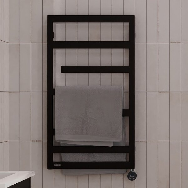 Oltens Flamma încălzitor electric 88x50 cm negru mat 55113300