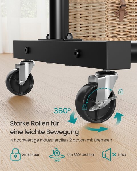 Suport pentru haine reglabil cu roti Songmics Negru 38x110x141.5 cm