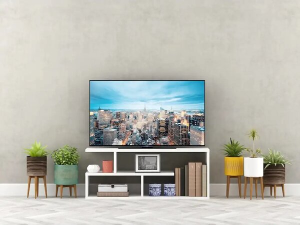Comoda TV Parol Homs, 100 X 40 X 29 cm, alb