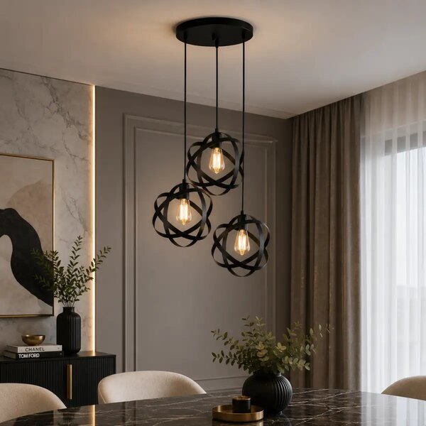 Lustra negru homs ro11305