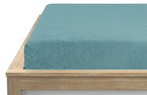 Cearsaf frote MOLTON albastru-verde 180 x 200 cm