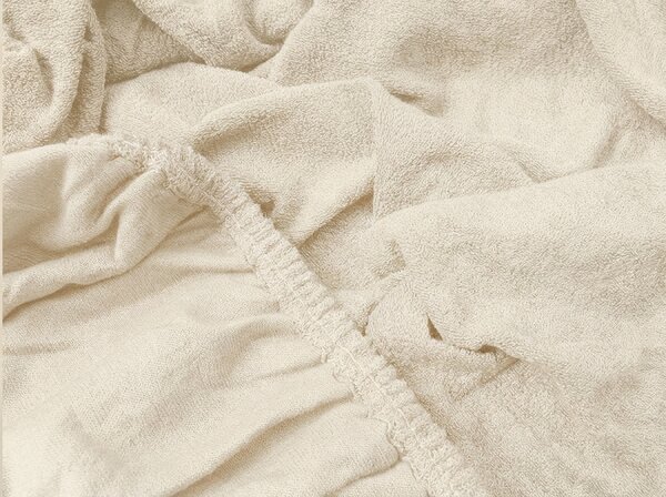 Cearsaf Frote MOLTON crem 180 x 200 cm