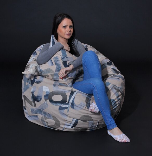 Set Fotoliu Matusalem cu Perna, Material Textil - Army Scrabble