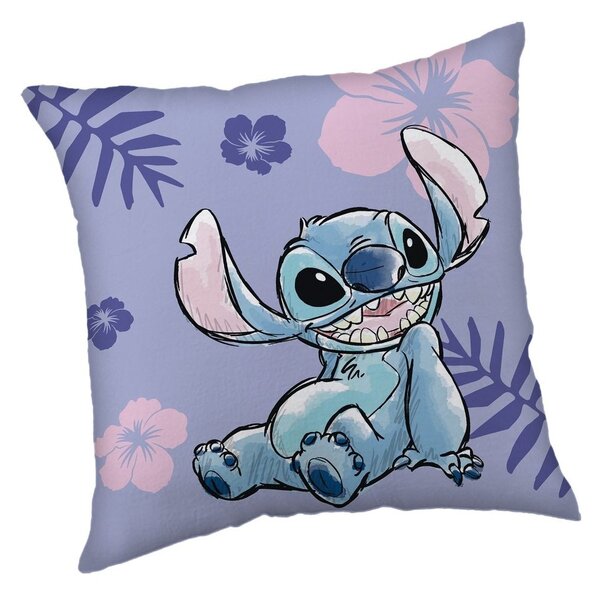 Pernă de copii cu imprimeu - Lilo a Stitch - mov | 40 x 40 cm