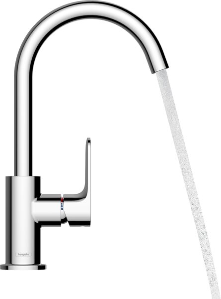Hansgrohe Rebris S baterie lavoar stativ negru 72536670