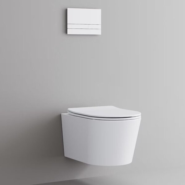Kronenbach Tube vas wc agăţat cu spălare turbionară alb KB100080WG
