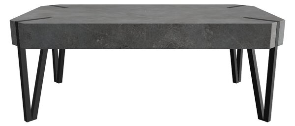 Masuta EMILY GREY, gri/negru, 110x60x42 cm