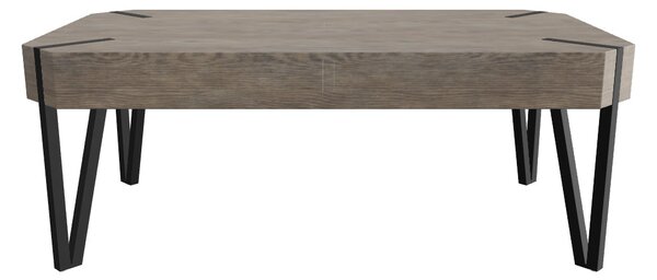 Masuta EMILY, stejar salbatic/negru, 110x60x42 cm