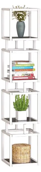 Biblioteca Art din metal culoare alb 150 cm