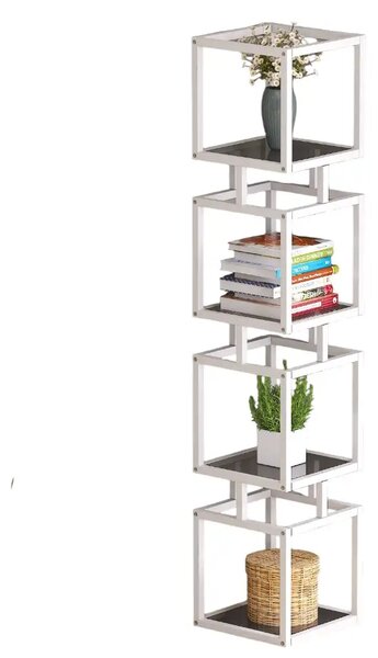 Biblioteca Art din metal culoare alb 150 cm
