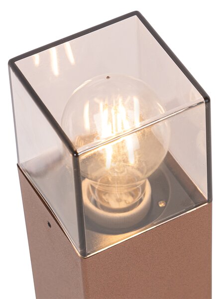Lampă de exterior inteligentă cu stativ maro ruginit 50 cm inclusiv Wifi P45 - Denmark