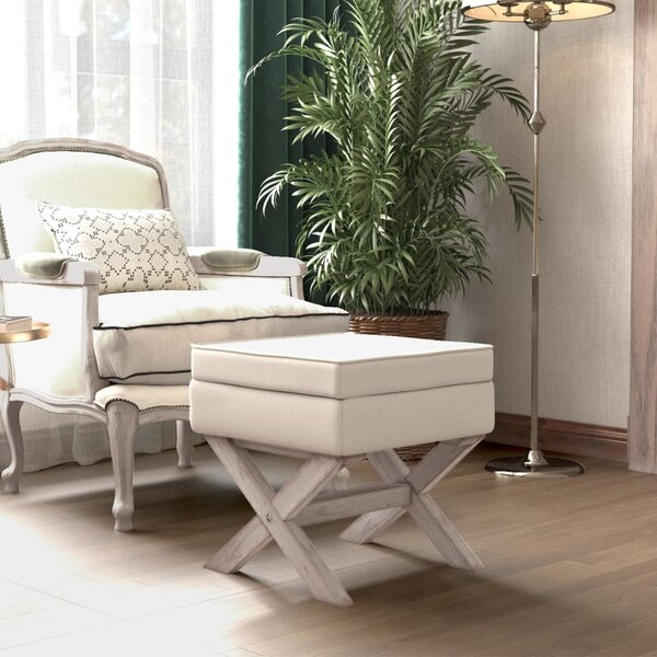 Taburet de depozitare 45x45x49 cm material textil