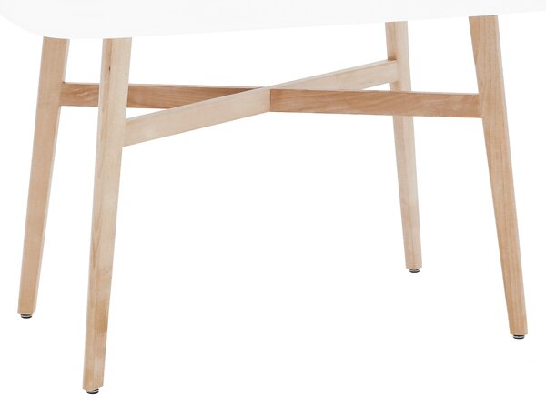 Masa dining, alba natural, 120x80 cm, CYRUS 2 NEW Alb