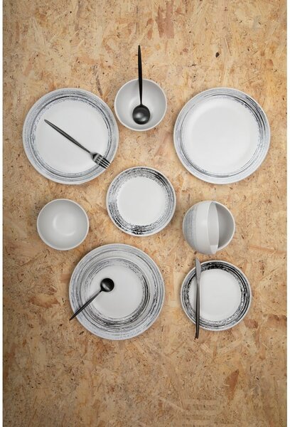Tacâmuri negru din oțel inoxidabil 16 buc. Modern retro – Premier Housewares